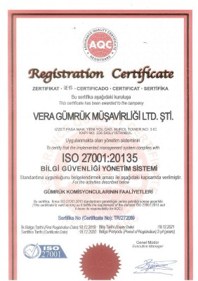 Vera Gümrük Müşavirliği Ltd. Şti. | Profesyonel Güvenilir Kaliteli Hizmet